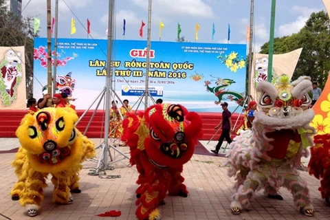 第三届全国龙狮麒麟舞大赛（图片来源：daidoanket.vn）