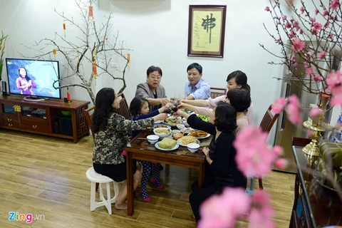 每个越南家庭里最重要的工作之一就是准备大年三十团年饭