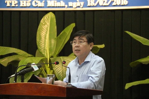 胡志明市人民委员会主席阮成峰 （图片来源：tuoitre.vn）