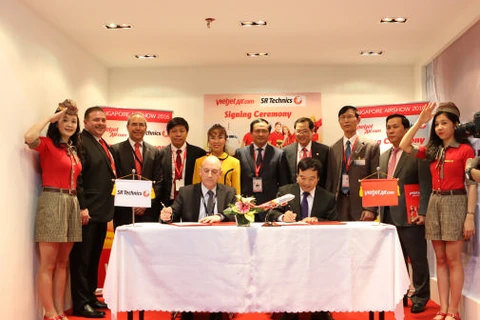 越捷航空公司与瑞士航空技术集团签署了总值超6000万美元的合同。