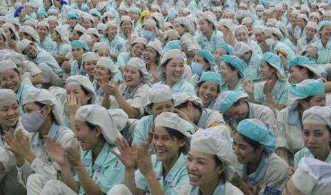 佳能越南责任有限公司女员工（图片来源于网络）
