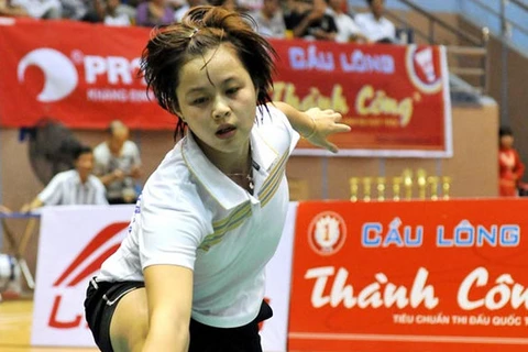 越南羽毛球选手黎秋玄（图片来源：越南体育报）