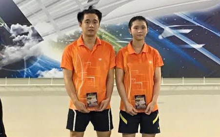 越南羽毛球运动员杜德俊/范茹草（图：体育报）