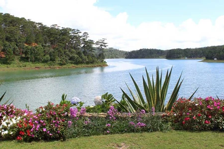 大叻市的泉林湖—仙石山生态旅游区