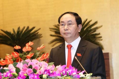 新任越南国家主席陈大光。