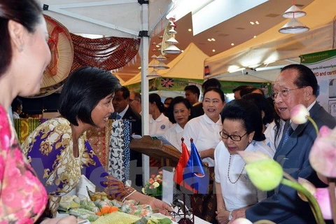 附图：越南参加2015年东盟美食联欢会（图片来源：越通社）
