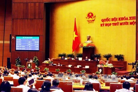 越南第十三届国会第十一次会议全景