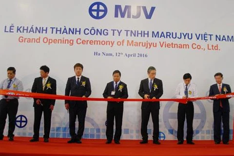 4月12日在河南省举行的金属零配件生产厂落成仪式 （图片来源：http://baodautu.vn）