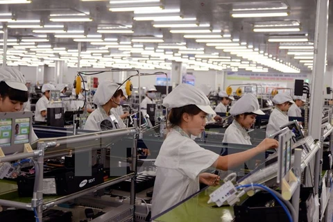 韩国三星（越南）电子有限责任公司生产厂（图片来源：越通社）