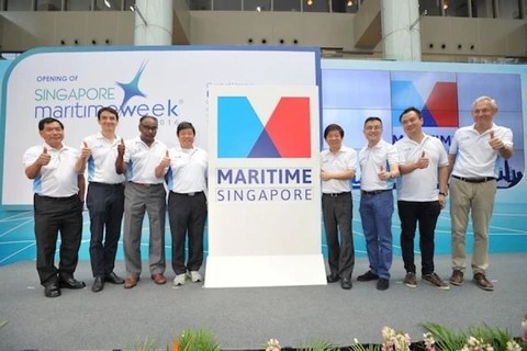 新加坡海事周与会代表合影（图片来源：seatrade-maritime.com）