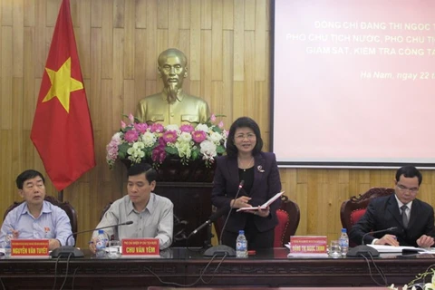 越南国家副主席、国家选举委员会副主席邓氏玉盛视察河南省换届选举准备工作