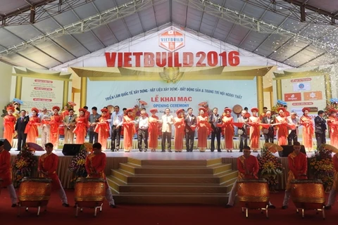 2016年越南岘港国际建材博览会开幕式（图片来源：越南人民报）