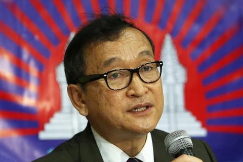 柬埔寨反对党救国党领袖桑兰西​ 