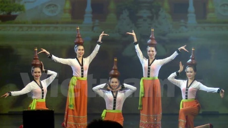越南代表团文艺表演节目（图片来源：越通社）
