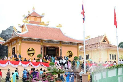 胡志明主席纪念区在泰国那空拍侬省正式落成（图片来源：越通社）