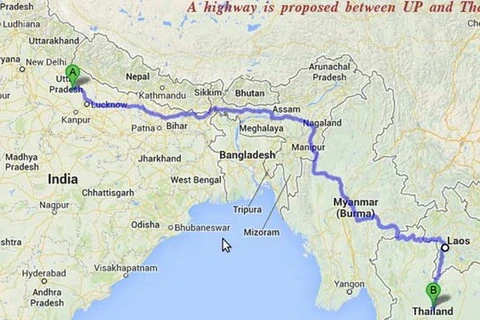 印泰缅建设1400公里长的跨境高速公路(图片来源： indianexpress.com）