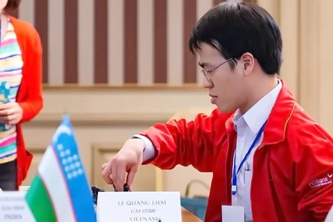 越南棋手黎光廉（图片来源：体育报）