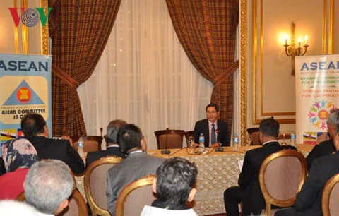 越南驻埃及大使杜黄龙在研讨会上发表讲话