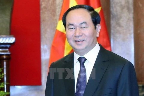 越南国家主席陈大光（图片来源：越通社） 
