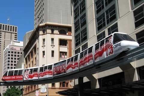 澳大利亚悉尼市的高架单轨铁路。
