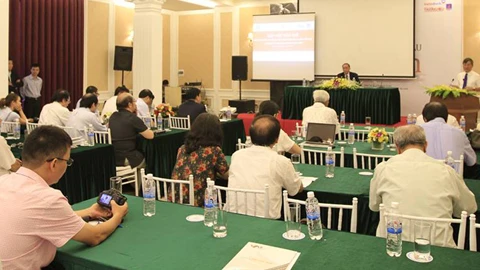 越南橙毒剂受害者协会举行记者会。