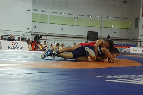 阮氏芳运动员在40公斤级夺得一枚铜牌（图片来源于越南文化体育旅游部官方网站）
