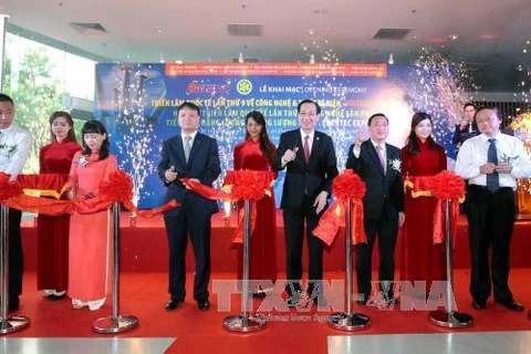 第九届越南国际电力设备及技术展会暨2016年越南国际绿色能源与节能技术展会开幕式。