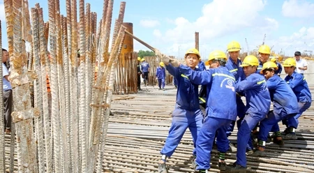 白藤桥施工场地。（图片来源：广宁省报网） 