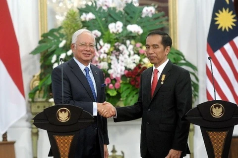 马来西亚总理纳吉布·拉扎克和印度尼西亚总统佐科•维多多（图片来源：themalaymailonline）