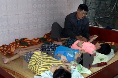 越南橙剂受害者（图片来源：越通社）