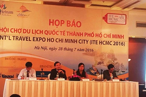 2016年越南胡志明市国际旅游博览会的新闻发布会（图片来源于《河内新报》）