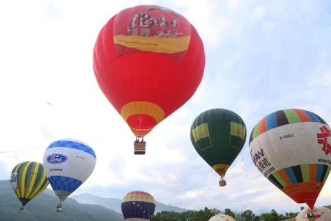 越捷航空公司在木州县举行热气球体验活动（图片来源：越捷航空公司）