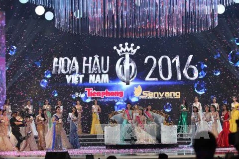 2016年越南小姐选美大赛总决赛（图片来源：越通社）