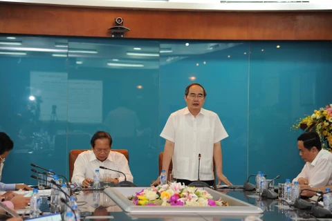 越共中央政治局委员、越南祖国阵线中央委员会主席阮善仁