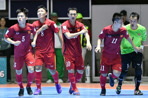 越南五人制足球队（图片来源：越南体育报）