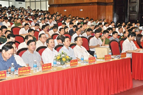 清化省委召开全省主要领导干部会议（图片来源：baothanhhoa.vn）