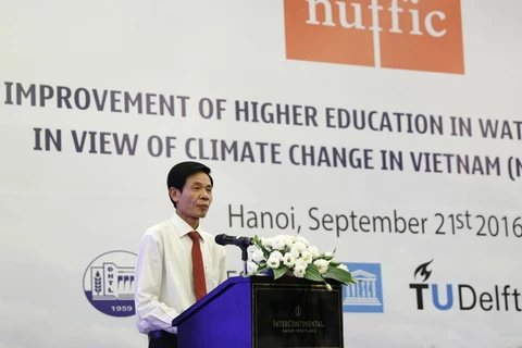 越南自然资源与环境部副部长周范玉显在会议上发表讲话（图片来源：http://dwrm.gov.vn/）