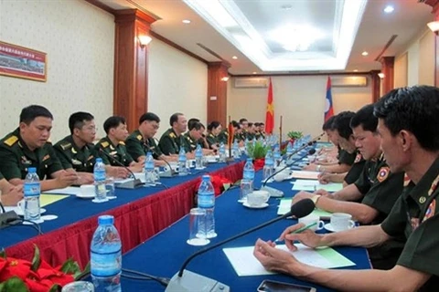 两国年轻军官代表就交流活动内容举行工作会议