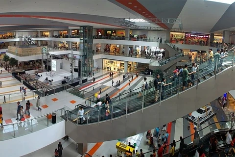 图为：菲律宾達沃市的一座繁荣昌盛的贸易中心。（图片来源：越南人民报）