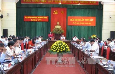 越共河内市第十六届委员会第六次代表大会（图片来源：越通社）