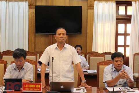 北江省人民委员会副主席赖青山发表讲话（图片来源：北江省官方网站）