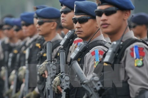 印度尼西亚警察（图片来源：越通社）