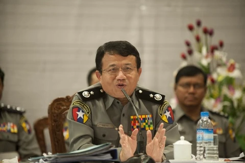 缅甸警察总长佐温少将（图片来源：Alamy.com）
