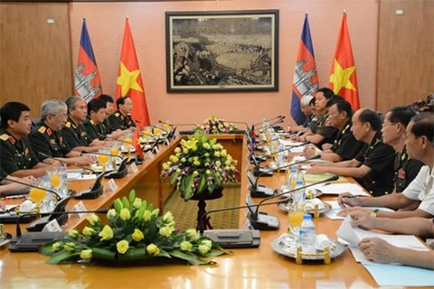 第二次越柬国防政策对话场景