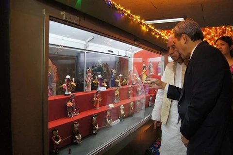 印度尚卡尔国际玩偶博物馆的越南玩偶角落（图片来源：越通社）
