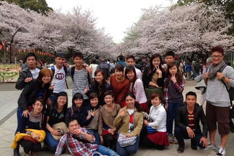 附图：旅居日本越南留学生（图片来源：因特网）