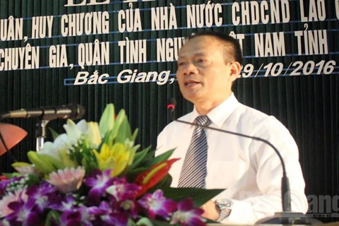 北江省人民委员会副主席赖青山在仪式上致辞。