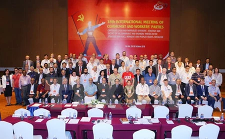 第18次共产党和工人党国际会议场景（图片来源：越南之声）