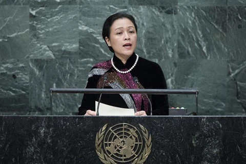 越南常驻联合国代表团团长阮芳娥大使（图片来源：越通社）