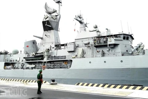 澳大利亚军舰瓦拉蒙格号​（图片来源：http://baotintuc.vn/）
